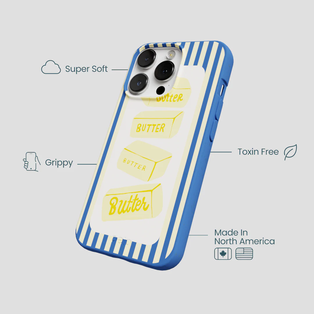 Electric Blue Butter Bars iPhone 13 Pro Case - Image 4