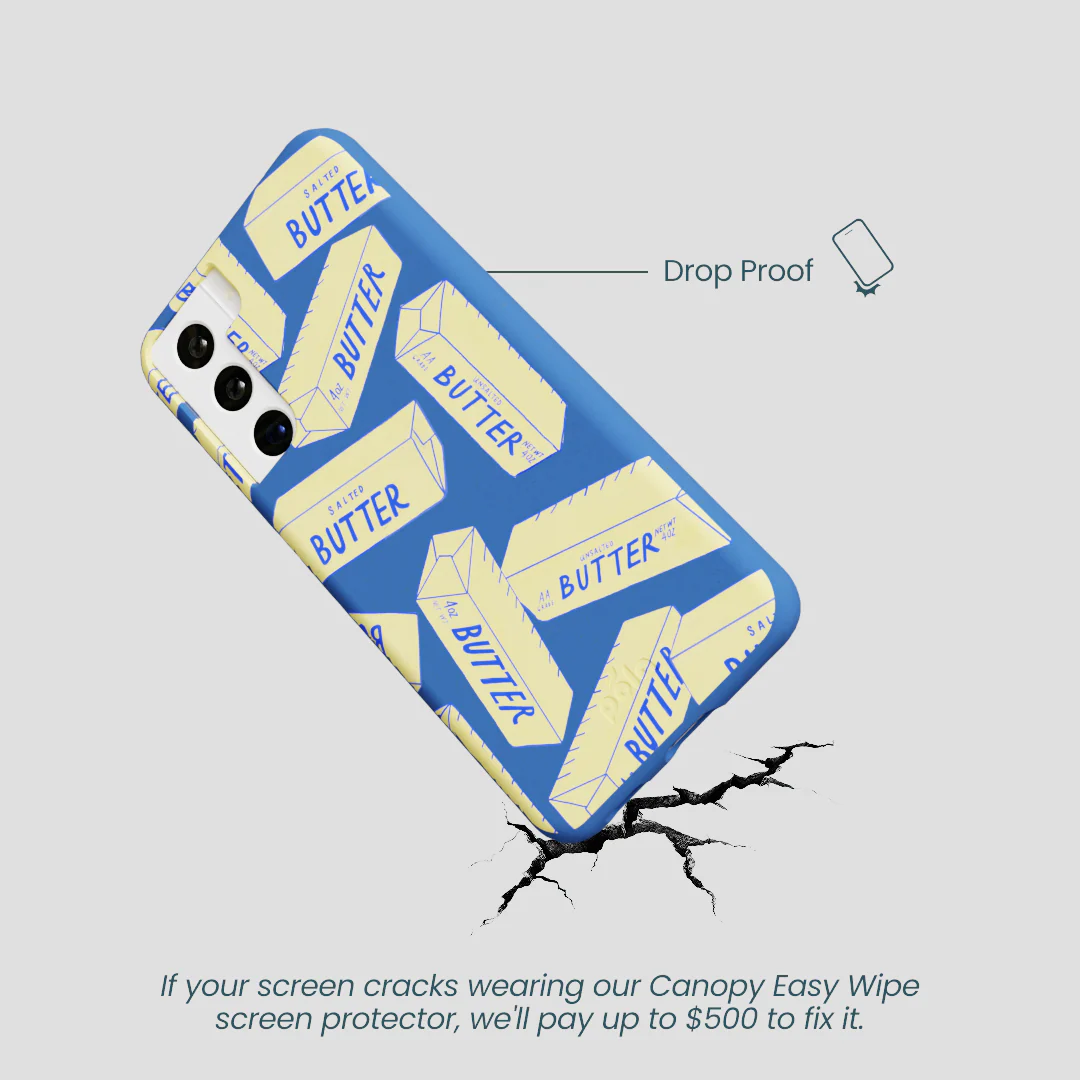 Electric Blue Butter Love Samsung Galaxy S21 Case - Image 5