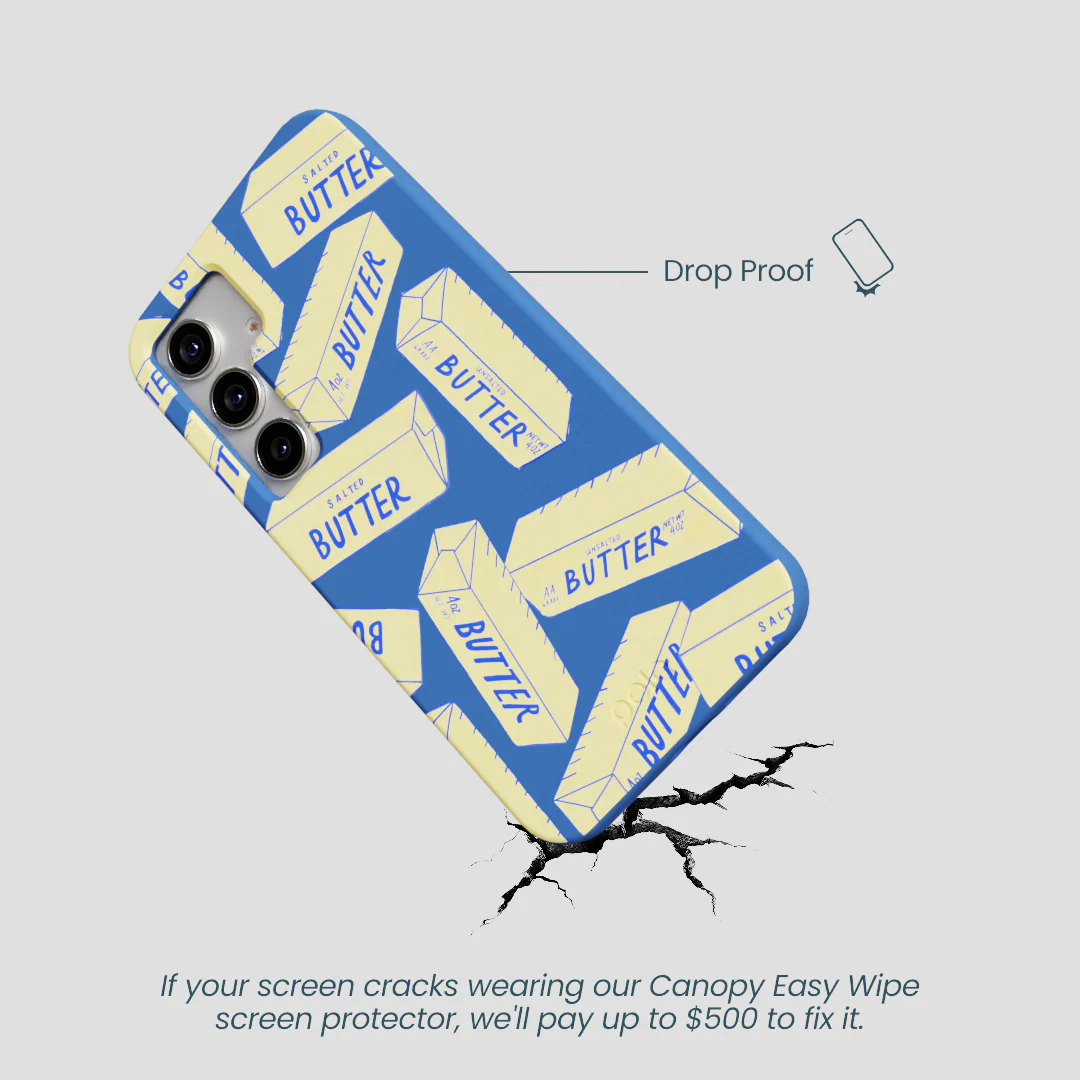 Electric Blue Butter Love Samsung Galaxy S25 Case - Image 5