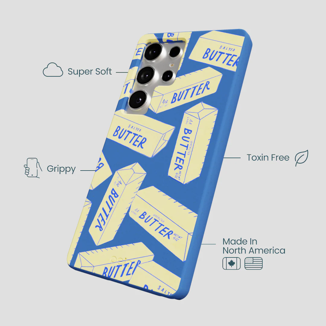 Electric Blue Butter Love Samsung Galaxy S25 Ultra Case - Image 4