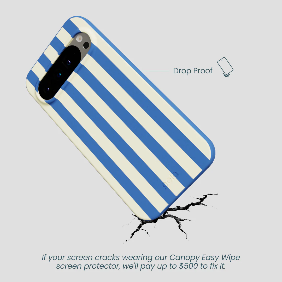 Electric Blue Butter Stripes Google Pixel 9 Pro XL Case - Image 5