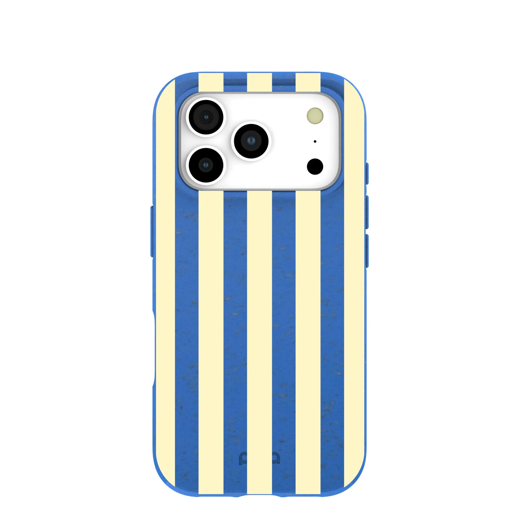 Electric Blue Butter Stripes iPhone 17 Pro Case