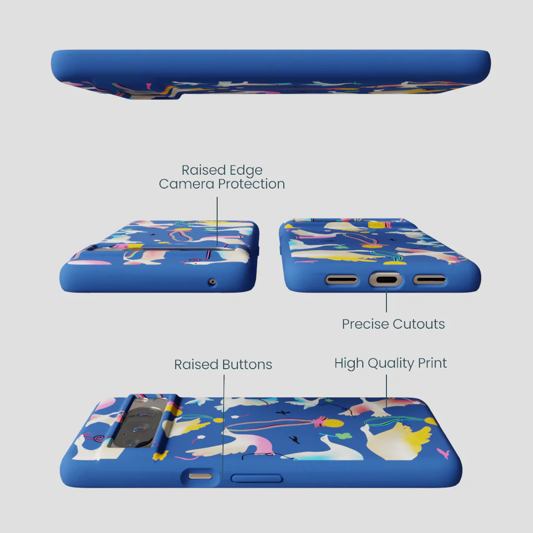 Electric Blue Calm Ascent Google Pixel 8 Pro Case - Image 2