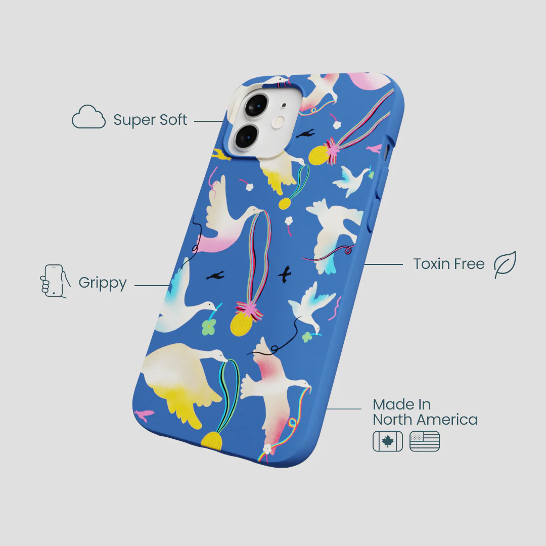 Electric Blue Calm Ascent iPhone 12/ iPhone 12 Pro Case - Image 3