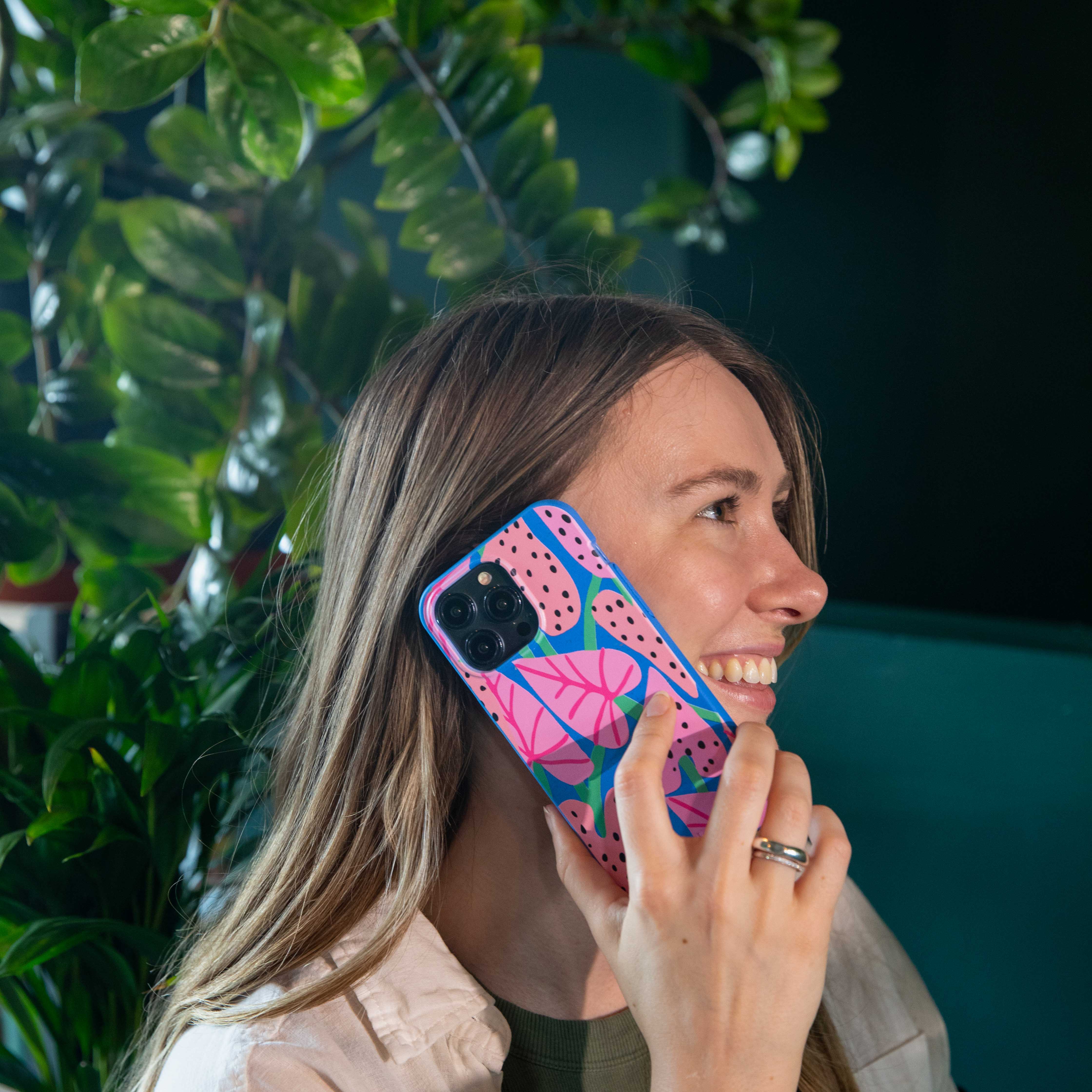 Electric Blue Candy Bloom Google Pixel 7a Case - Image 6