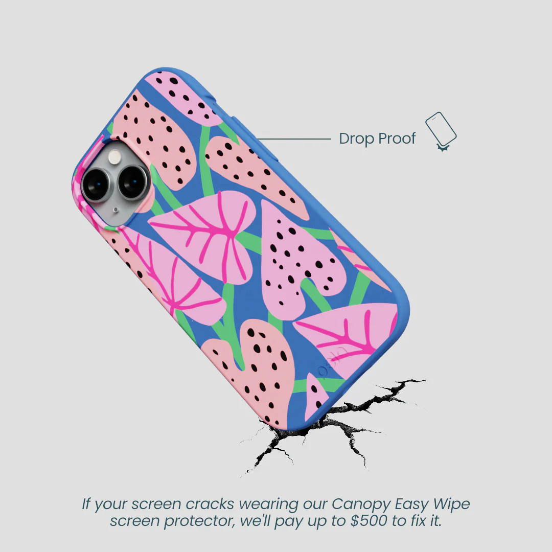 Electric Blue Candy Bloom iPhone 15 Case - Image 5