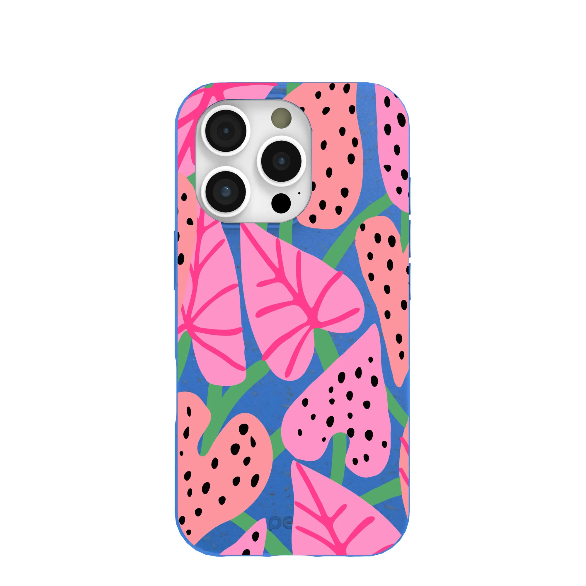 Electric Blue Candy Bloom iPhone 16 Pro Case
