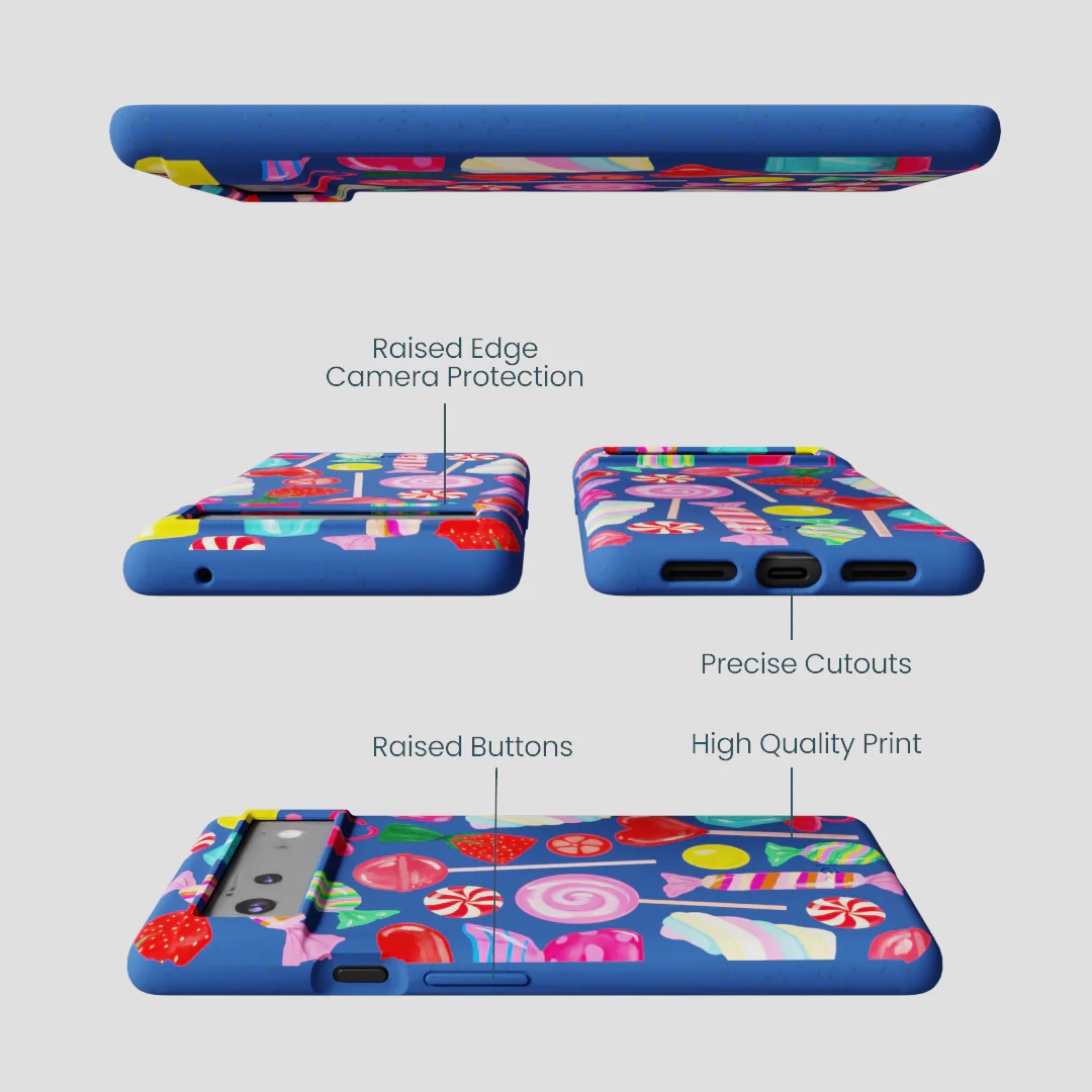 Electric Blue Candy Shop Google Pixel 6 Case - Image 3