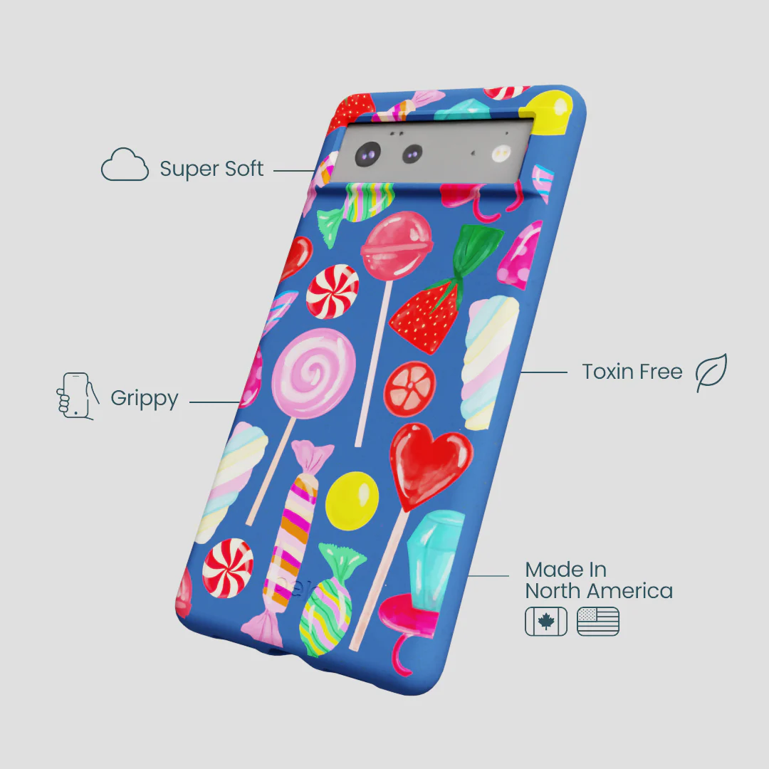 Electric Blue Candy Shop Google Pixel 6 Case - Image 4