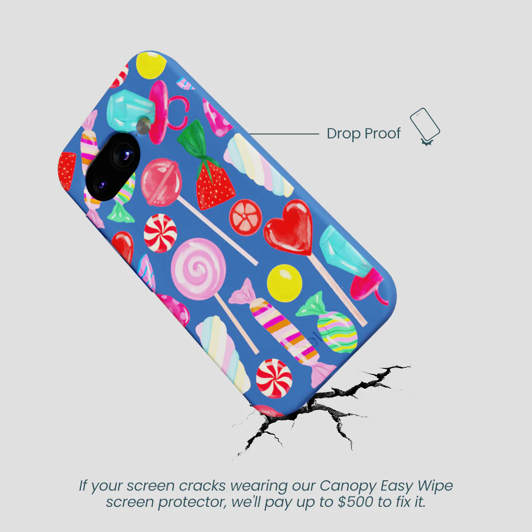 Electric Blue Candy Shop Google Pixel 9a Case - Image 5
