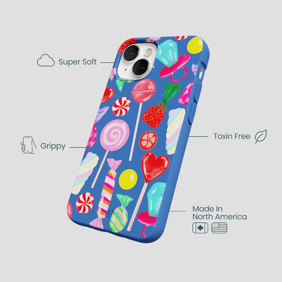 Electric Blue Candy Shop iPhone 13 Case - Image 4
