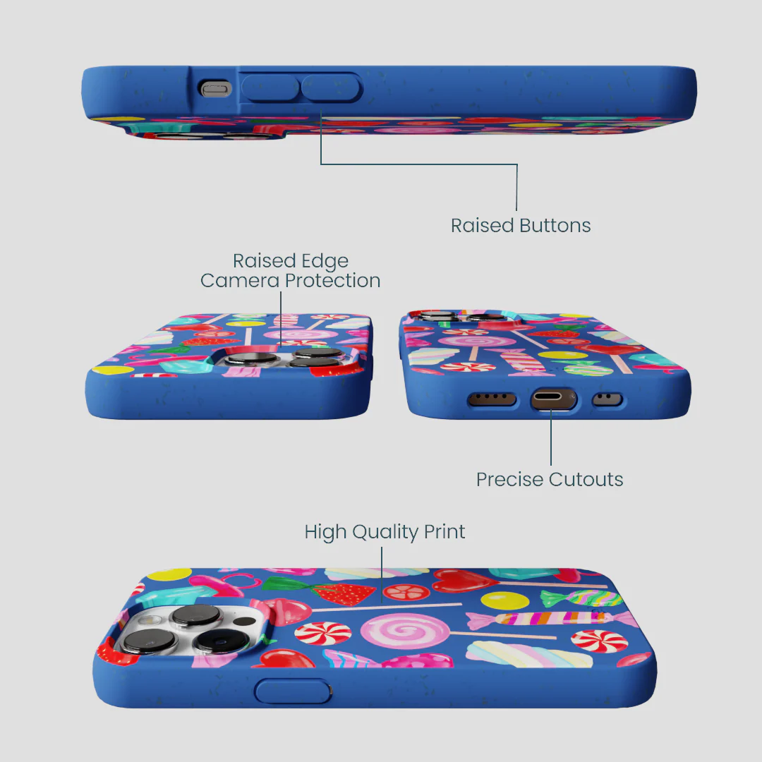 Electric Blue Candy Shop iPhone 13 Pro Max Case - Image 3