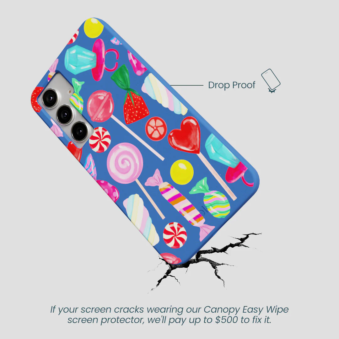 Electric Blue Candy Shop Samsung Galaxy S25+(Plus) Case - Image 5