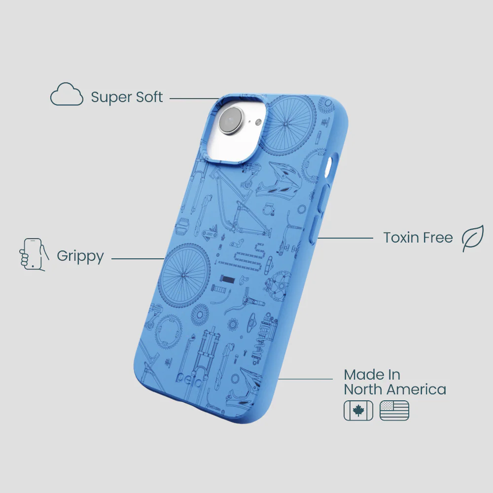 Electric Blue Changing Gears iPhone 16e/17e Case - Image 4