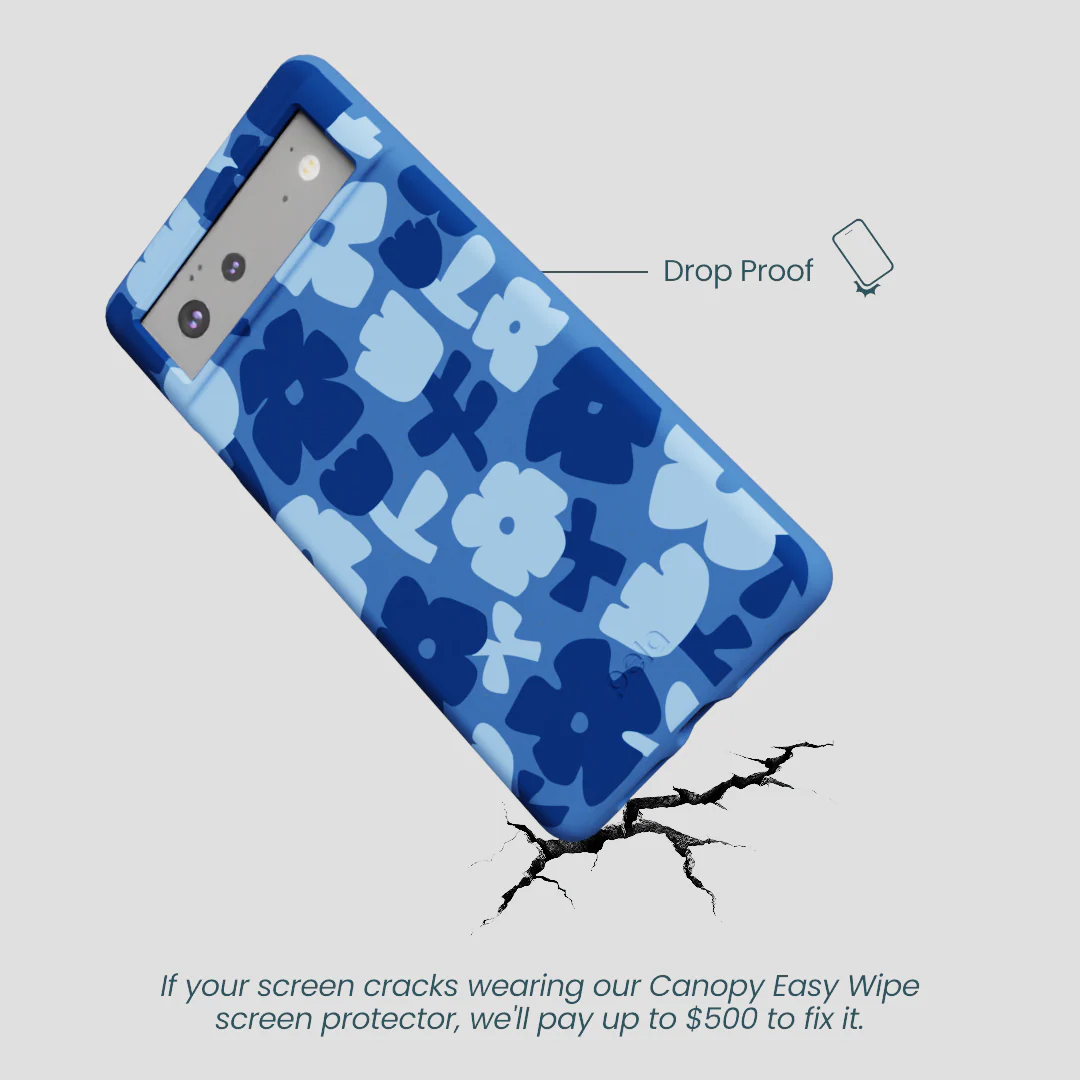 Electric Blue Daydream Blooms Google Pixel 6 Case - Image 5