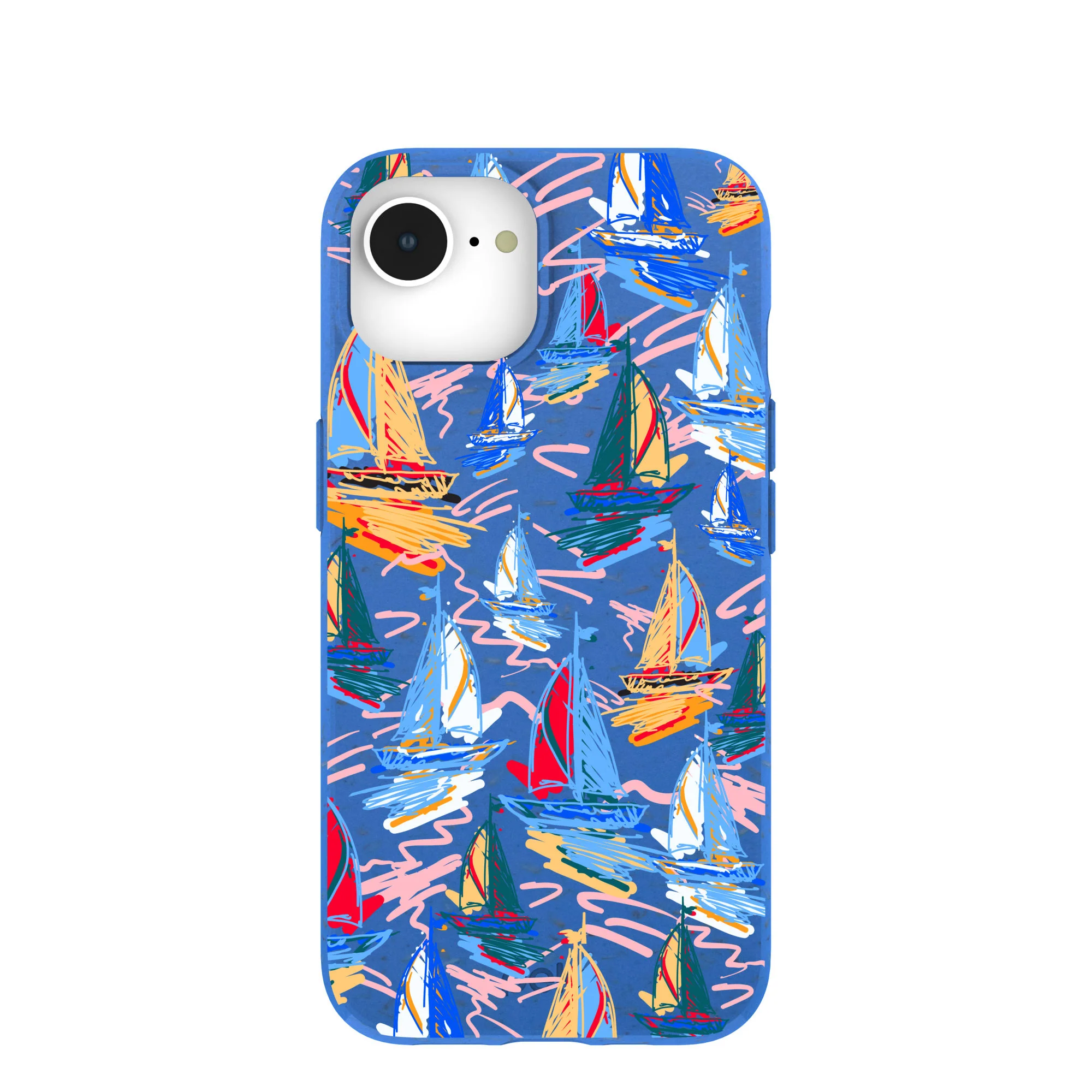 Electric Blue Dockside Dreams iPhone 16e/17e Case
