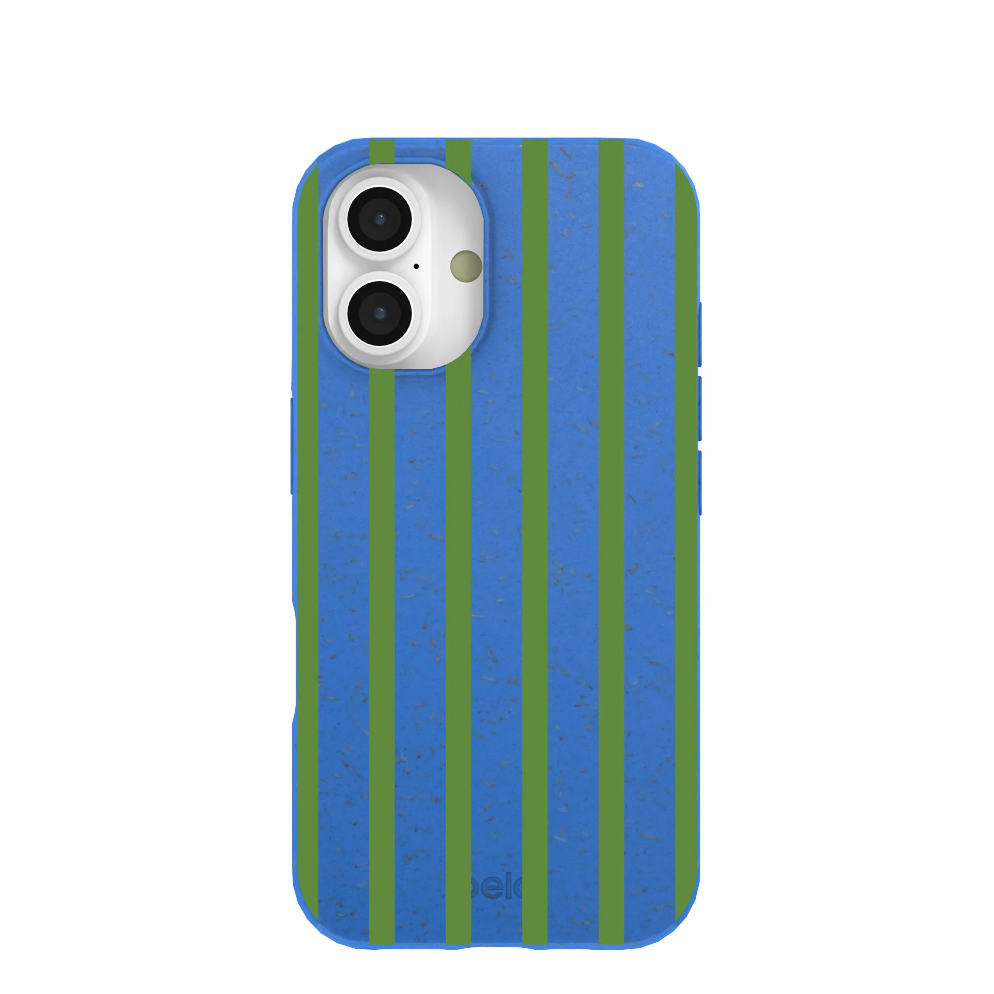Electric Blue Earth Stripes iPhone 16 Case