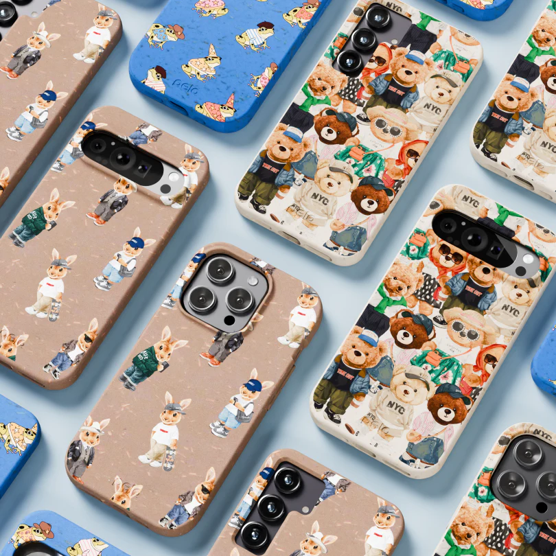 Electric Blue Fancy Frogs Google Pixel 7a Case - Image 11