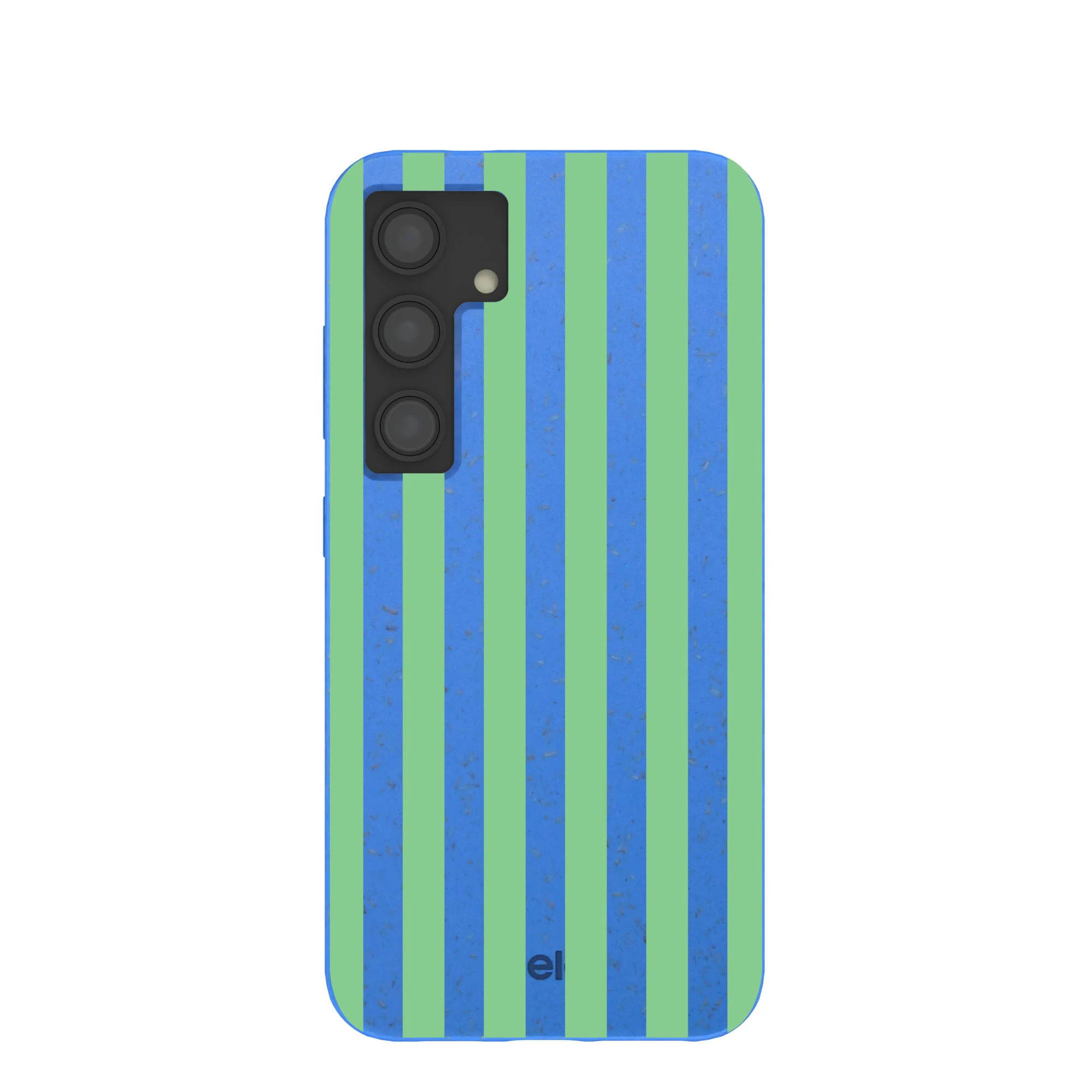 Electric Blue Fresh Green Stripes Samsung Galaxy S24 Case