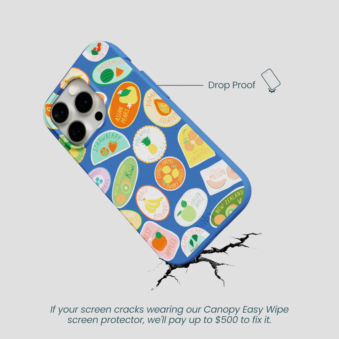 Electric Blue Frutti Club iPhone 14 Pro Case - Image 5