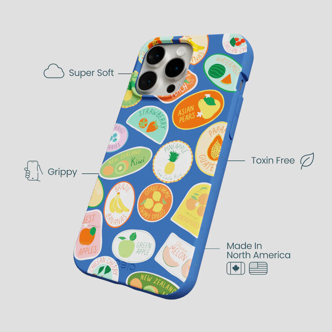 Electric Blue Frutti Club iPhone 14 Pro Max Case - Image 4