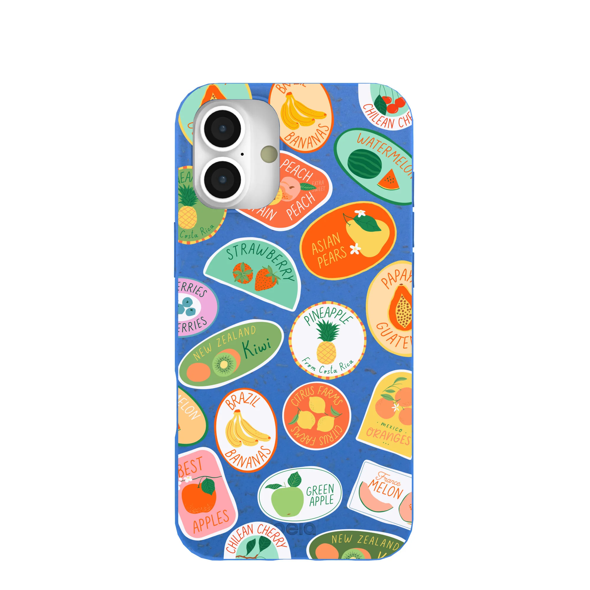 Electric Blue Frutti Club iPhone 16 Plus Case
