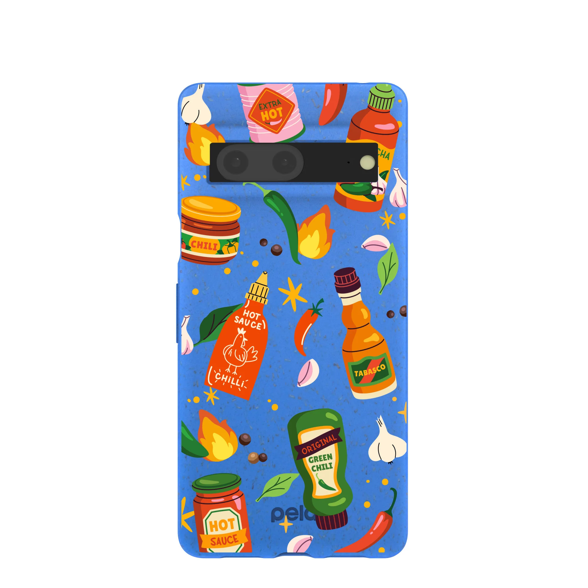 Electric Blue Hot Stuff Google Pixel 7 Case