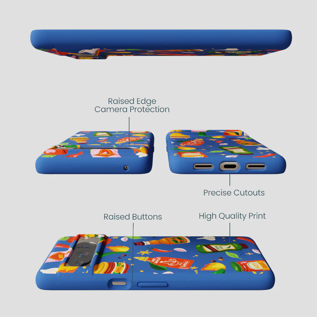 Electric Blue Hot Stuff Google Pixel 8 Pro Case - Image 3