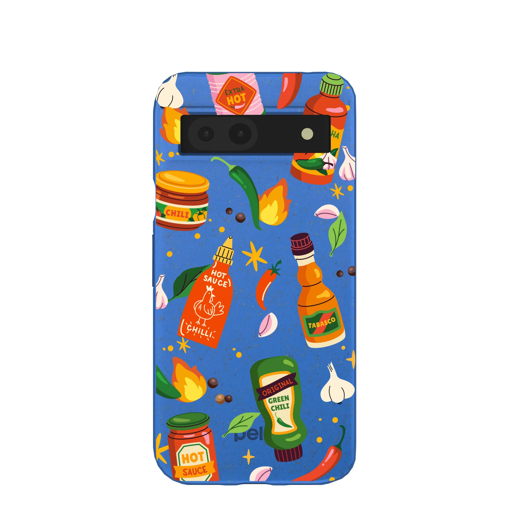 Electric Blue Hot Stuff Google Pixel 8a Case