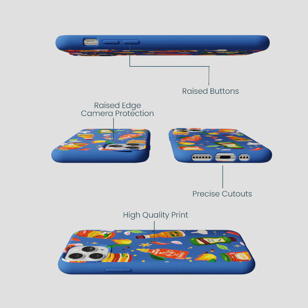 Electric Blue Hot Stuff iPhone 11 Pro Case - Image 3