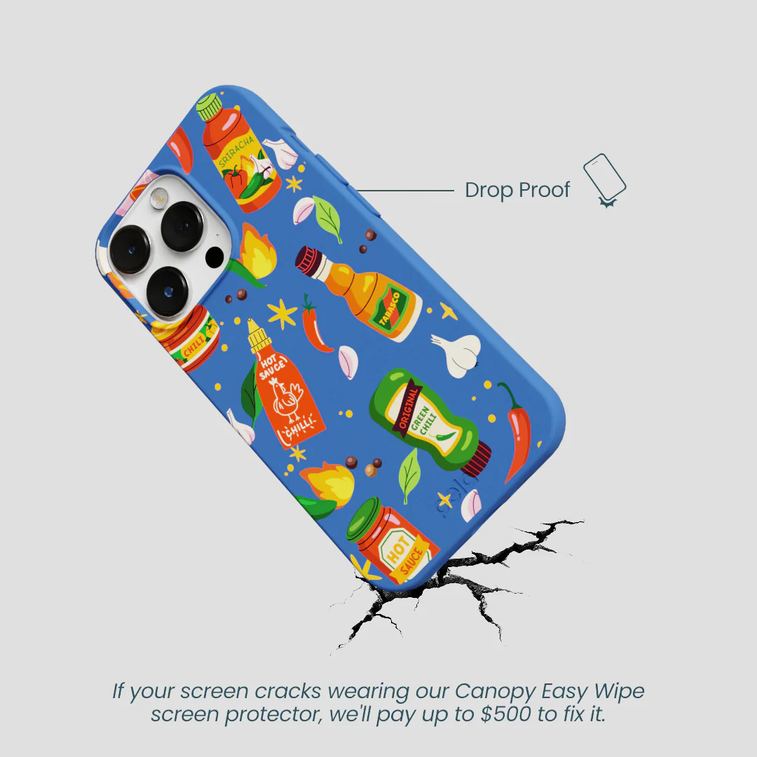 Electric Blue Hot Stuff iPhone 13 Pro Case - Image 5