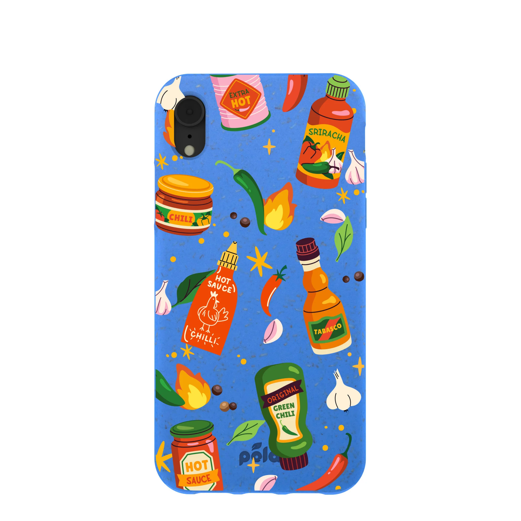 Electric Blue Hot Stuff iPhone XR Case
