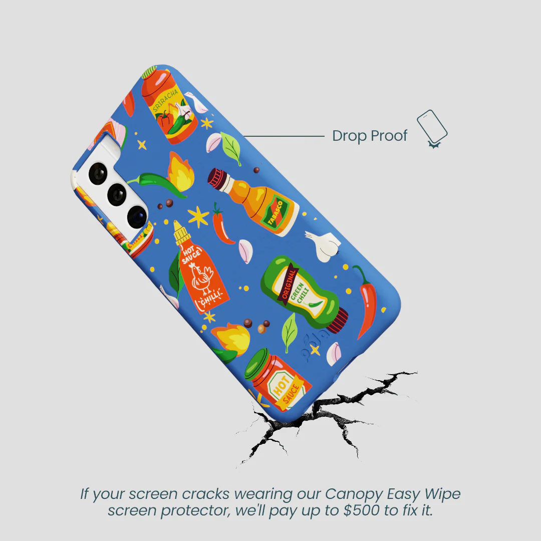Electric Blue Hot Stuff Samsung Galaxy S22 Case - Image 5