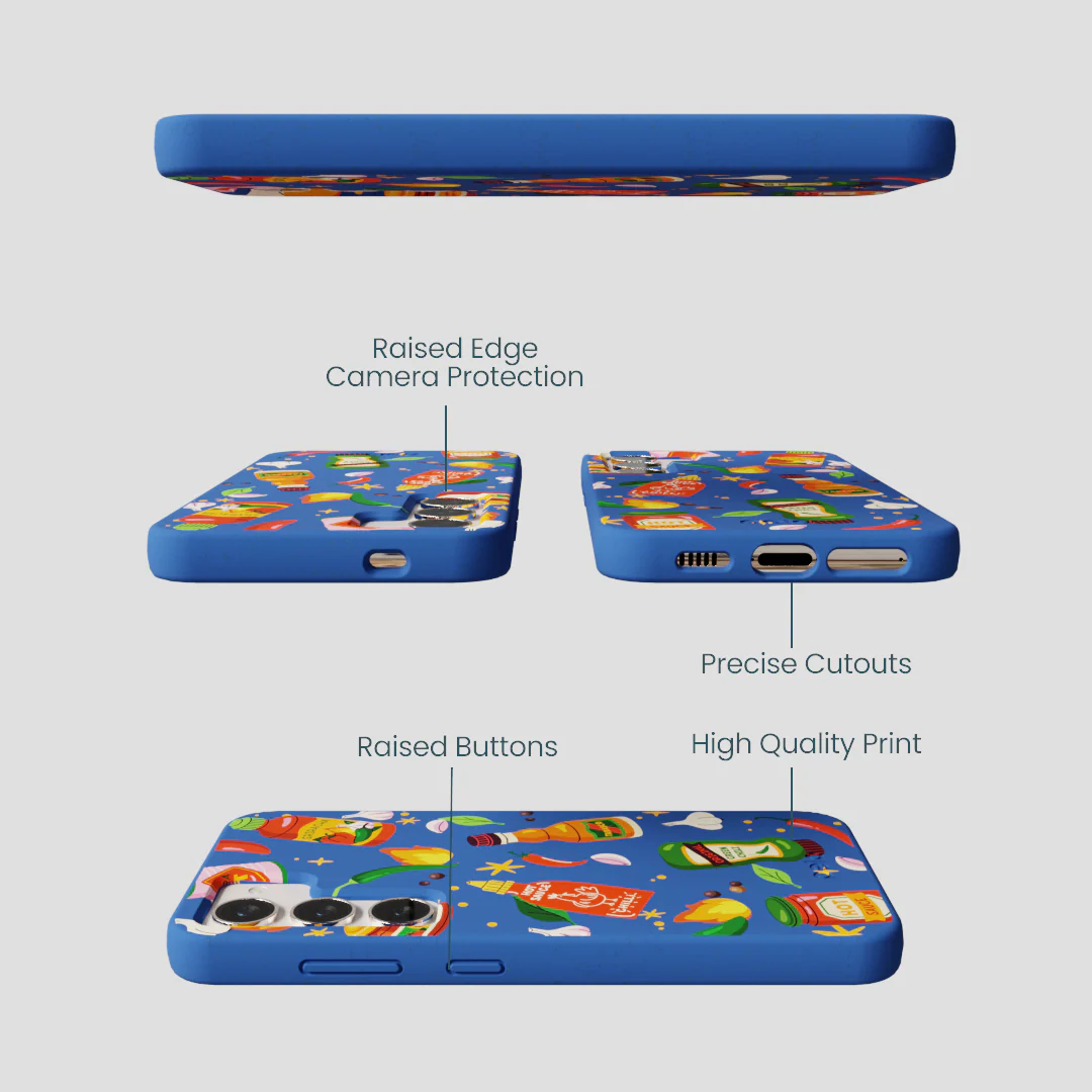 Electric Blue Hot Stuff Samsung Galaxy S23 Case - Image 3