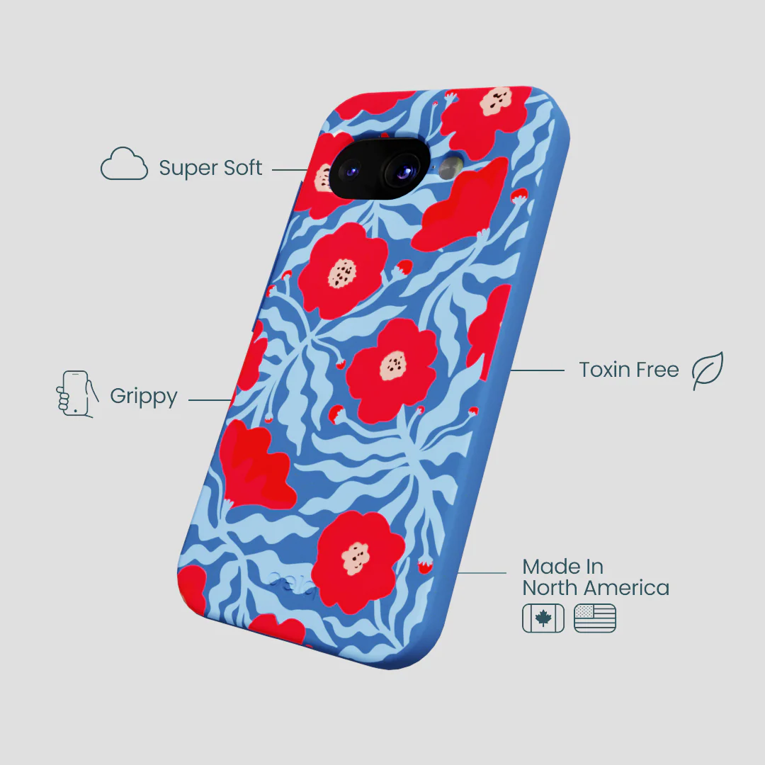 Electric Blue Indigo Ember Google Pixel 9a Case - Image 3