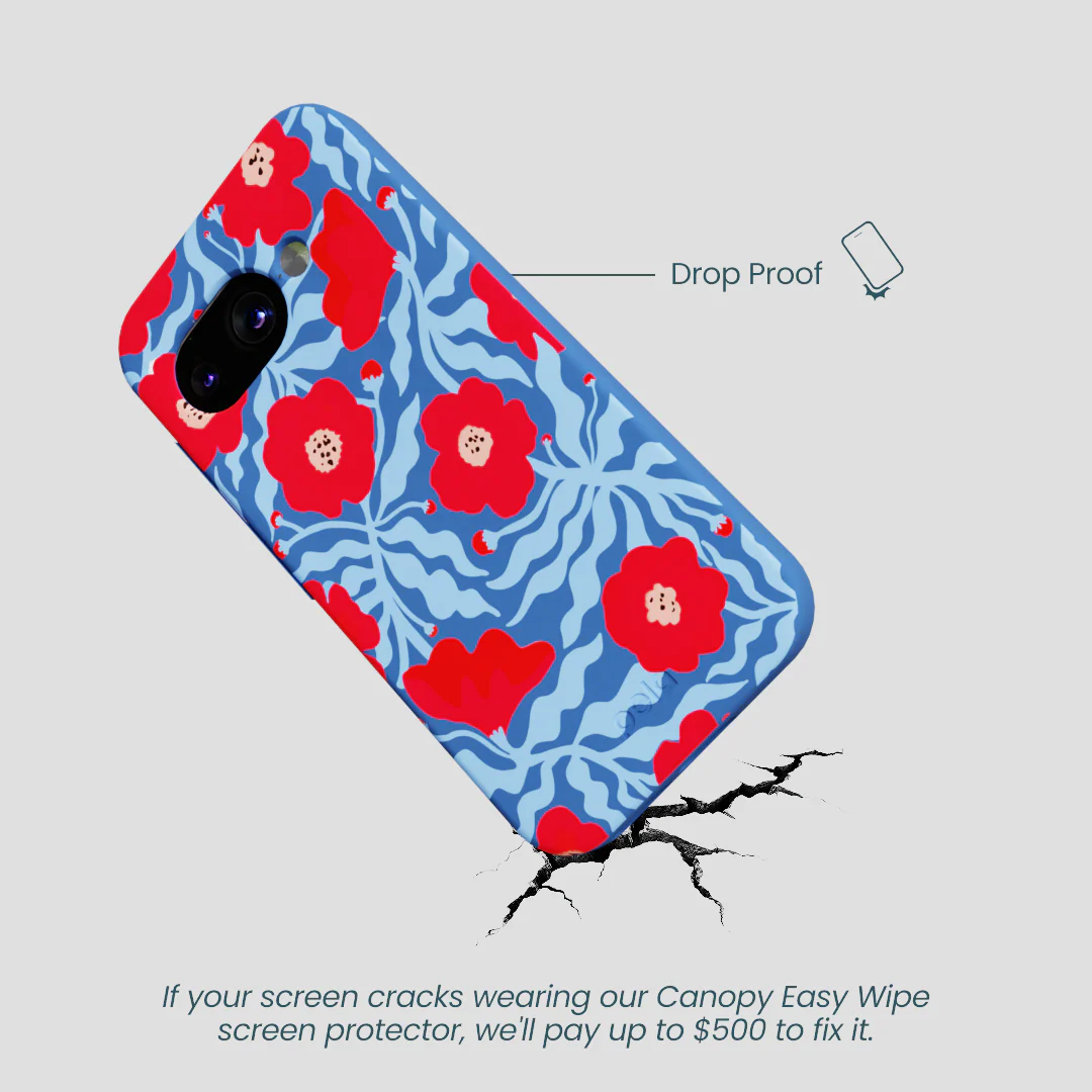 Electric Blue Indigo Ember Google Pixel 9a Case - Image 4