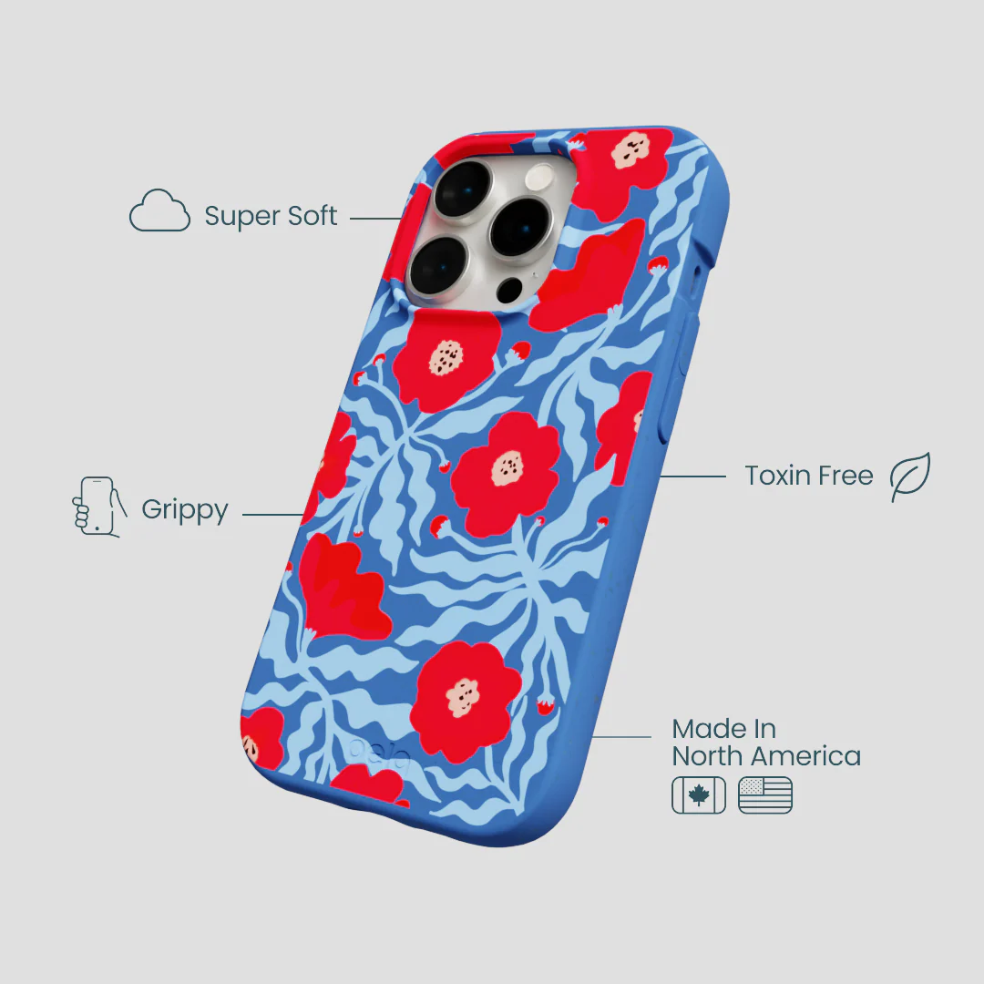 Electric Blue Indigo Ember iPhone 14 Pro Case - Image 3