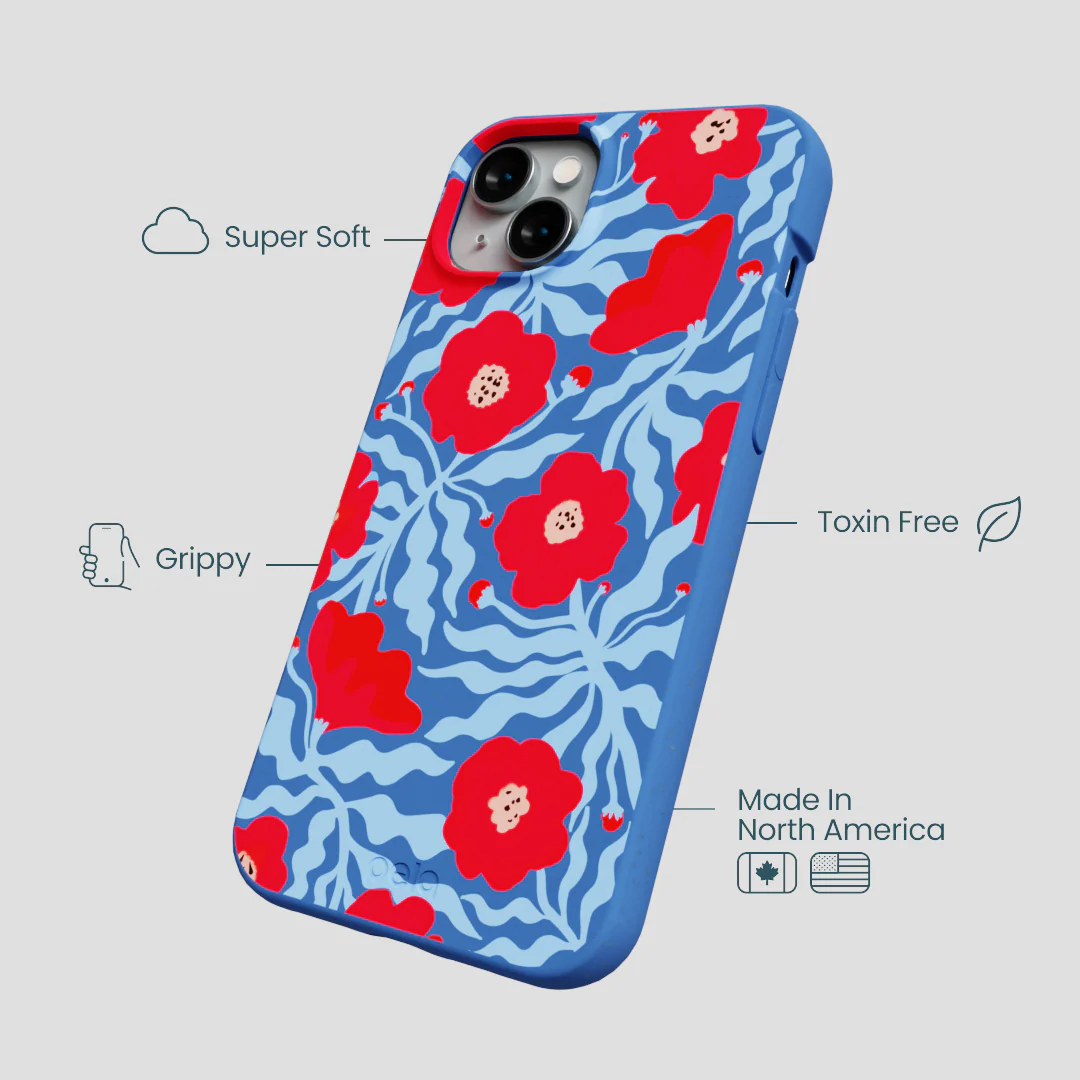 Electric Blue Indigo Ember iPhone 15 Plus Case - Image 3