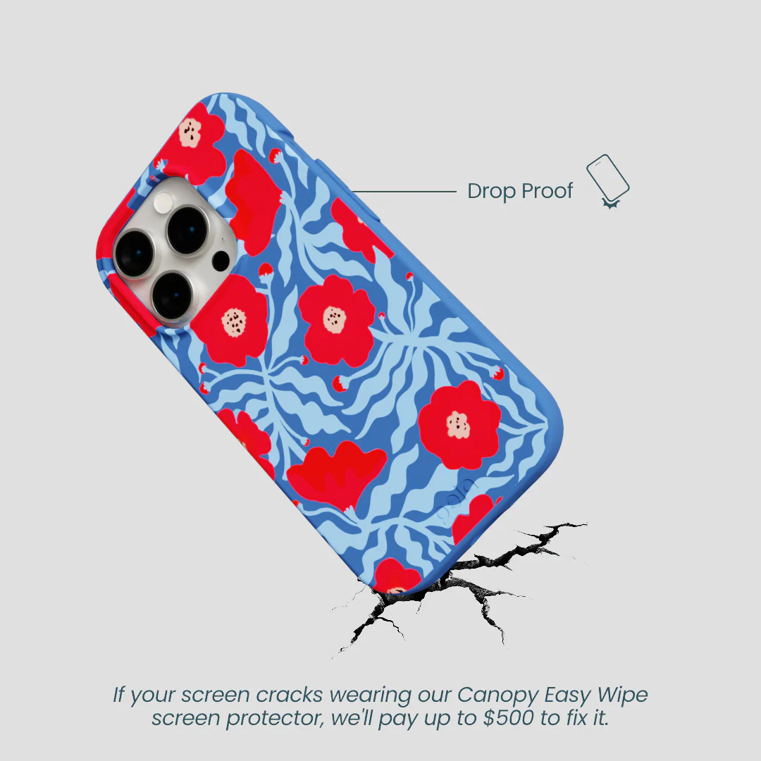 Electric Blue Indigo Ember iPhone 15 Pro Case - Image 4