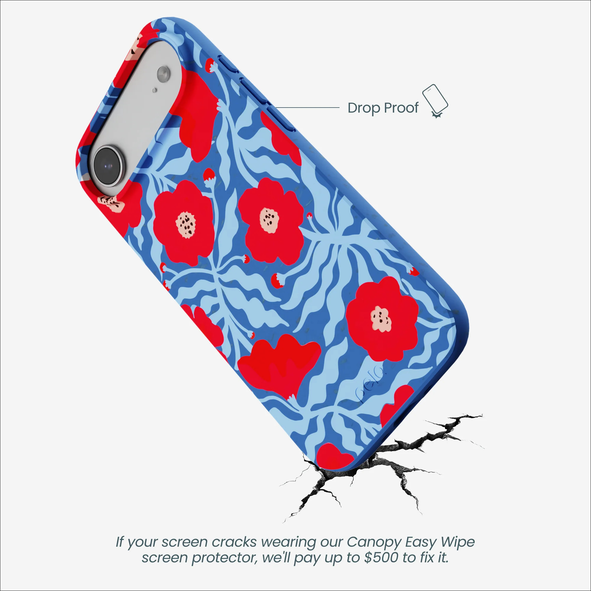 Electric Blue Indigo Ember iPhone Air Case - Image 4