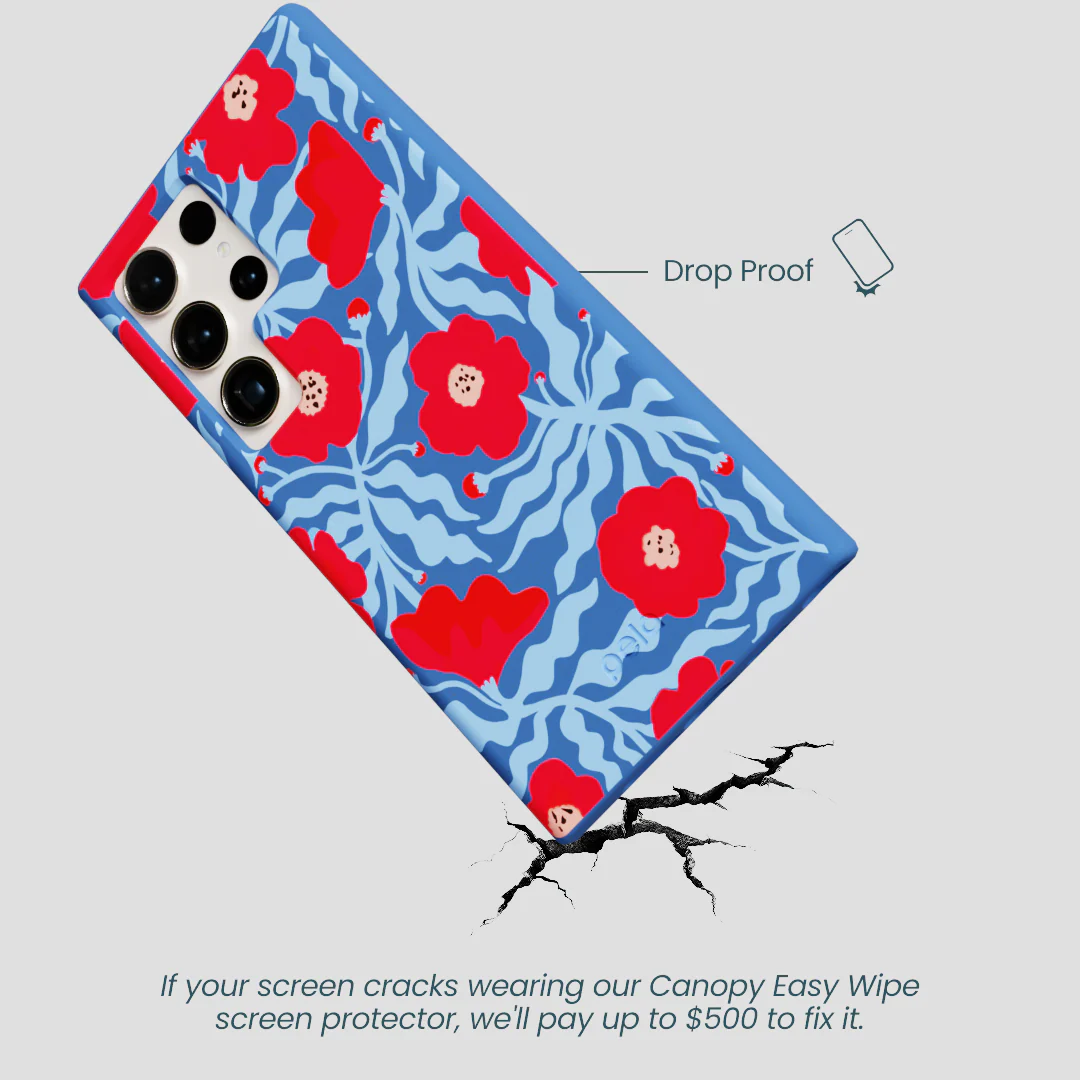 Electric Blue Indigo Ember Samsung Galaxy S24 Ultra Case - Image 4