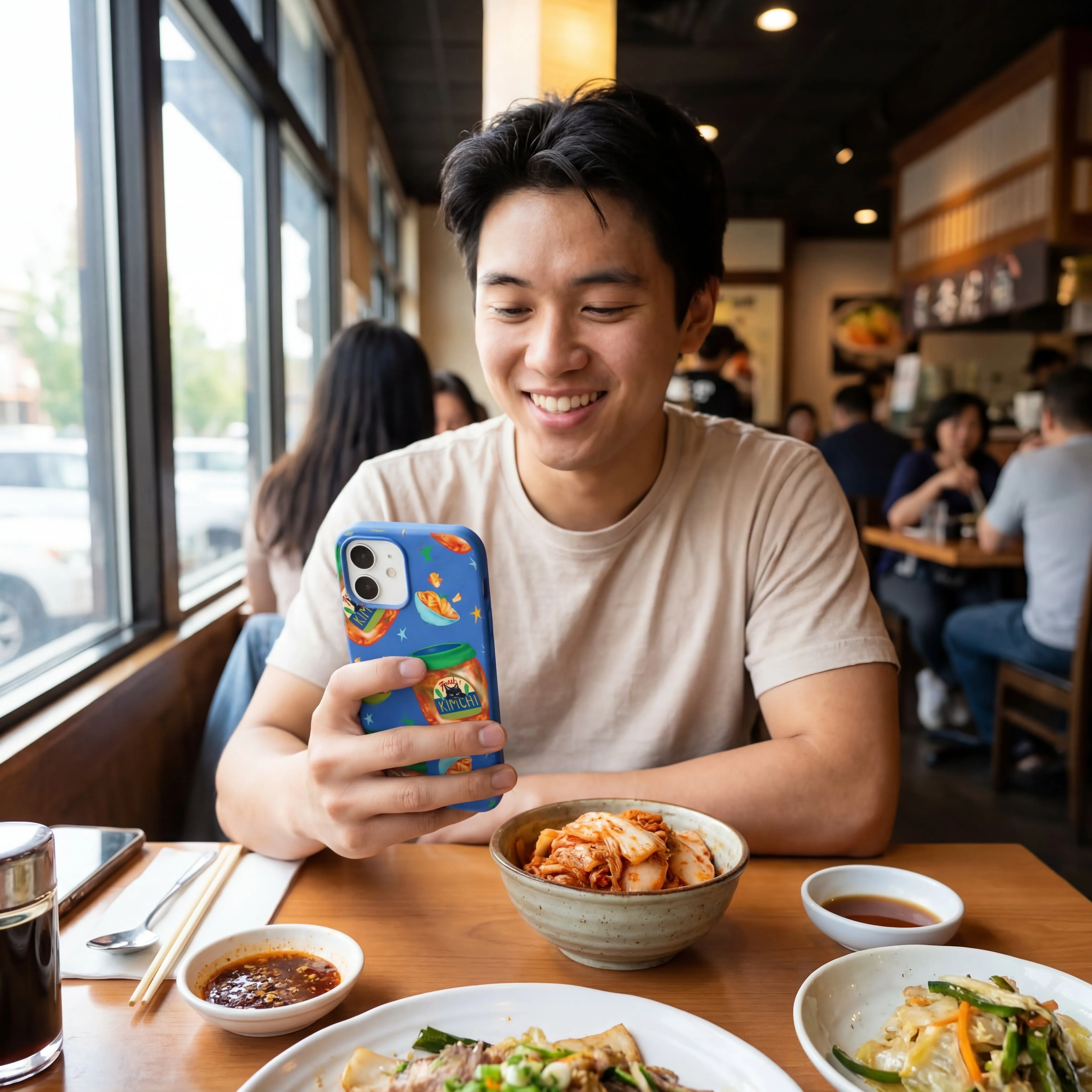 Electric Blue Kimchi Club iPhone 13 Pro Max Case - Image 2