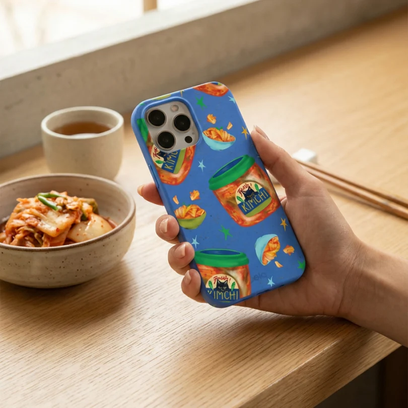 Electric Blue Kimchi Club Samsung Galaxy S22 Case - Image 2