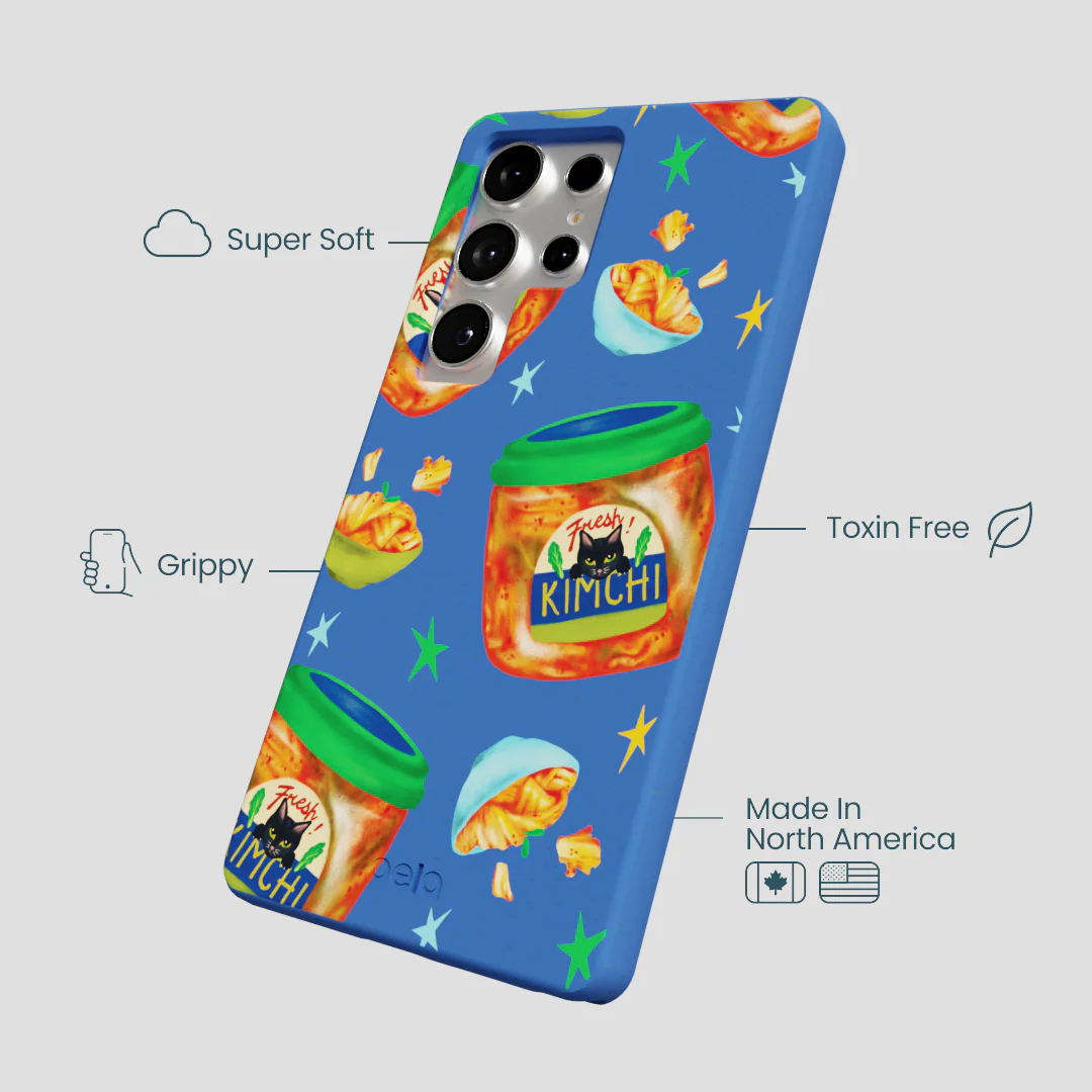 Electric Blue Kimchi Club Samsung Galaxy S25 Ultra Case - Image 4