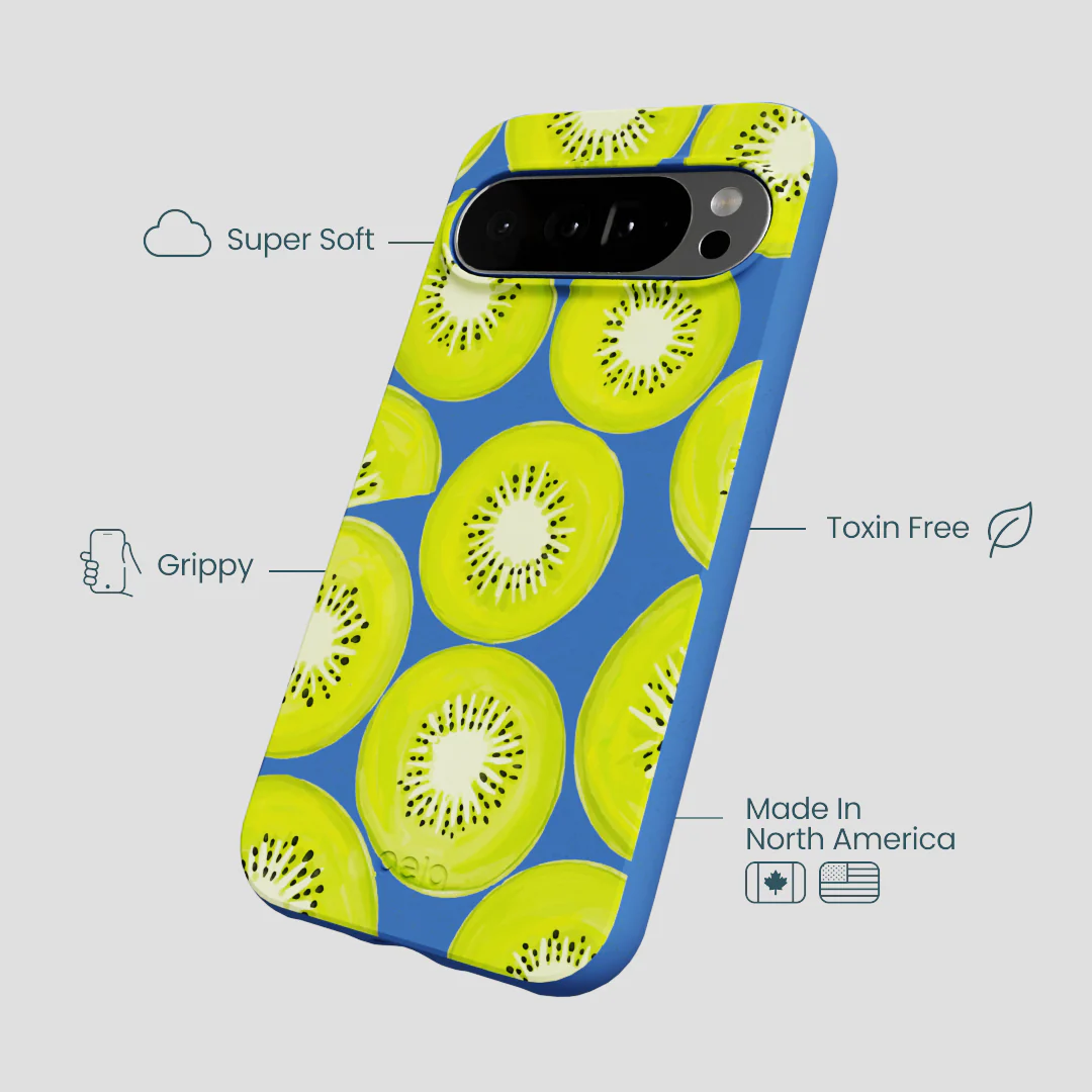 Electric Blue Kiwi Slices Google Pixel 10 Pro XL Case - Image 4