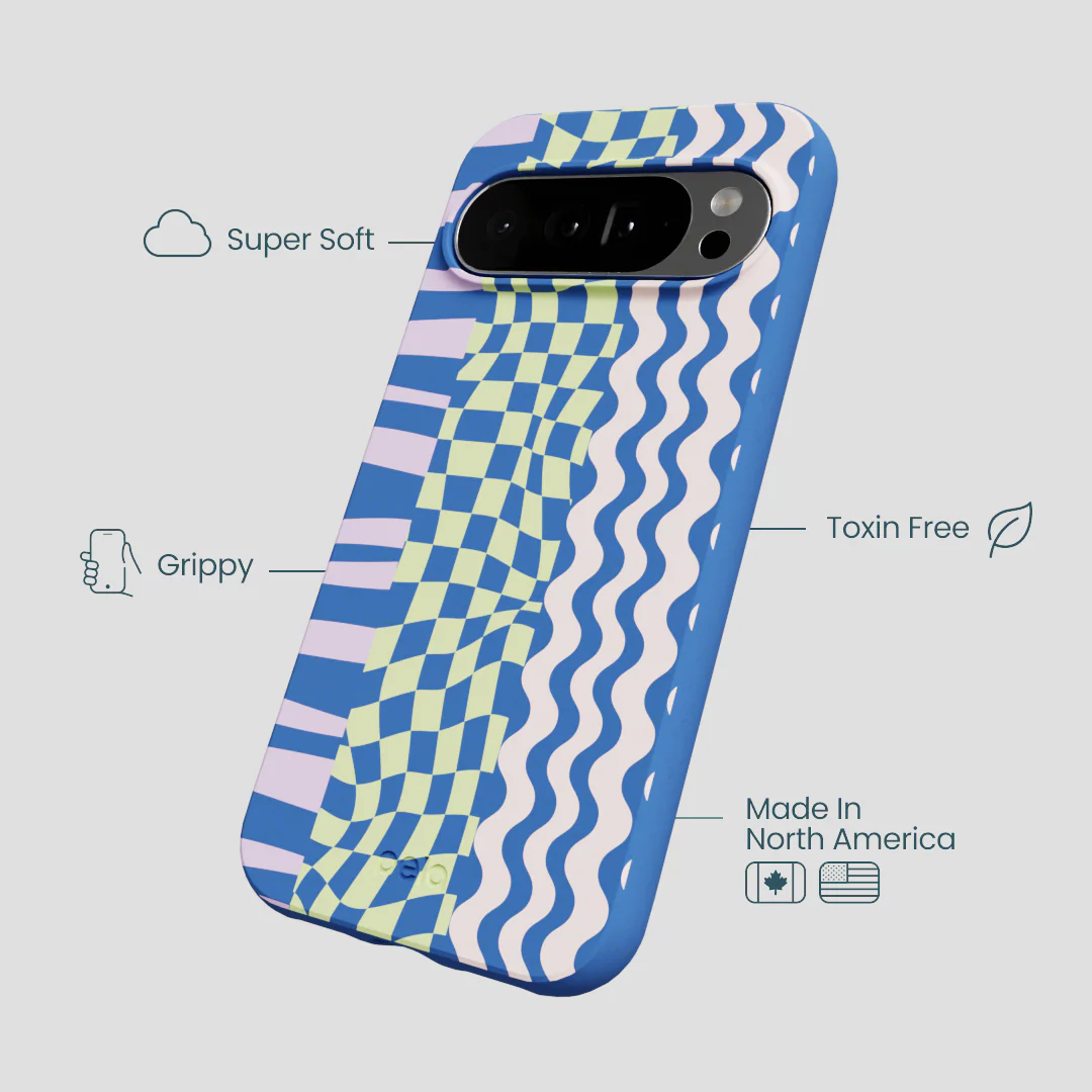 Electric Blue Mixed Up Google Pixel 10 Pro XL Case - Image 4