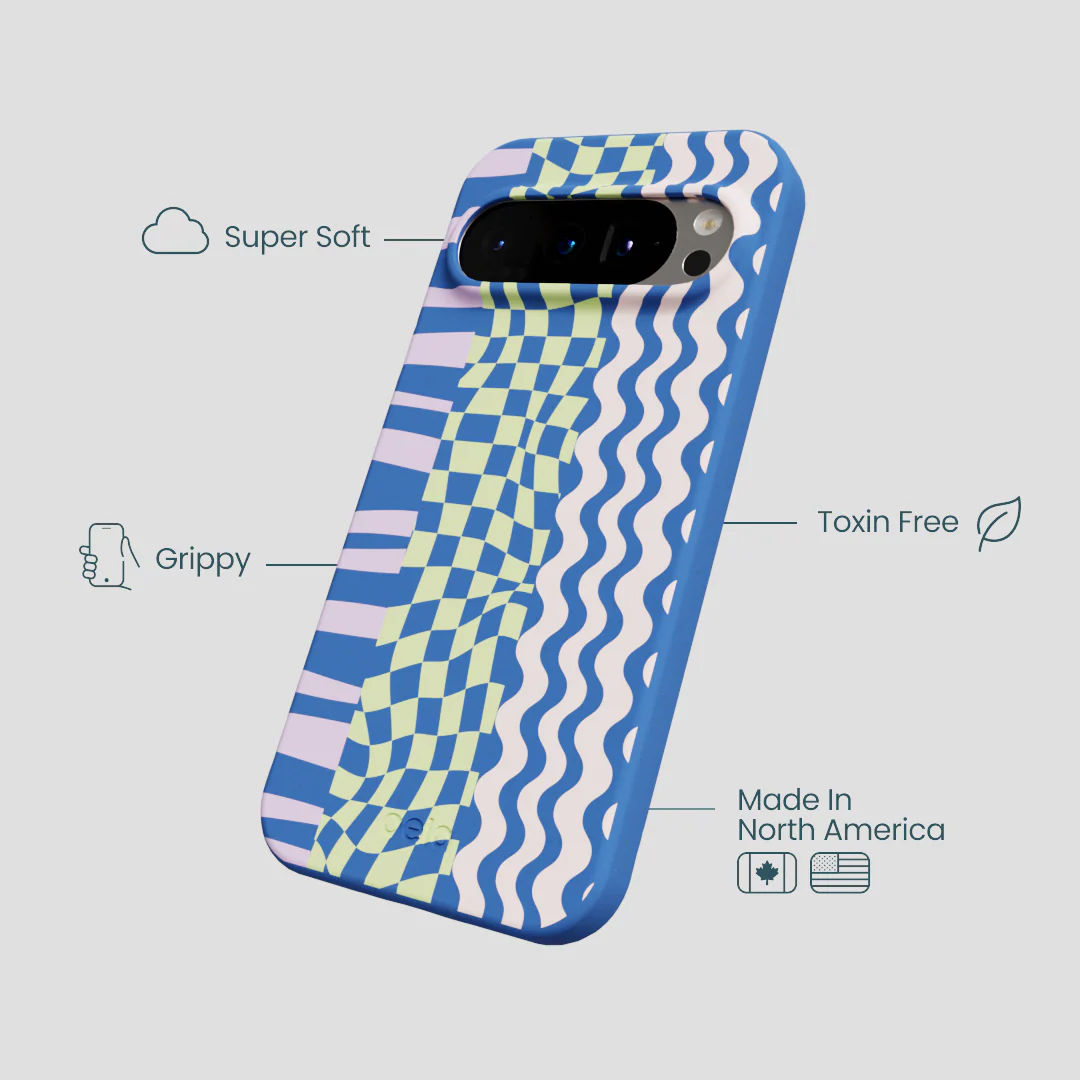 Electric Blue Mixed Up Google Pixel 9/9 Pro Case - Image 4