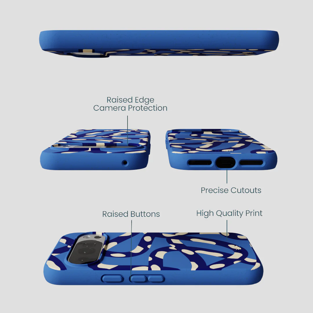 Electric Blue Noodles Google Pixel 10/10 Pro Case - Image 3
