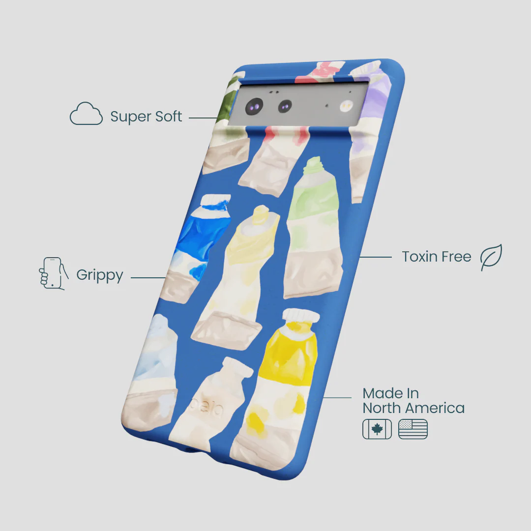 Electric Blue Paint Squeeze Google Pixel 6a Case - Image 3