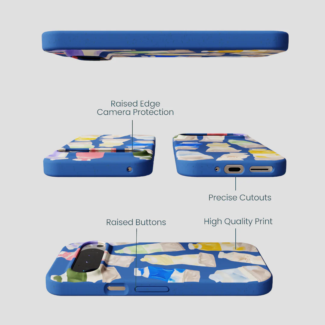 Electric Blue Paint Squeeze Google Pixel 9/9 Pro Case - Image 2